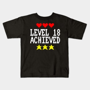 Level 18 Achieved Kids T-Shirt